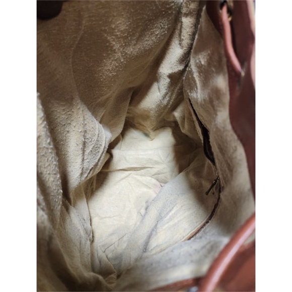 Authentic MCM Vintage Heritage Drawstring Bucket Bag Cognac - Picture 4 of 12